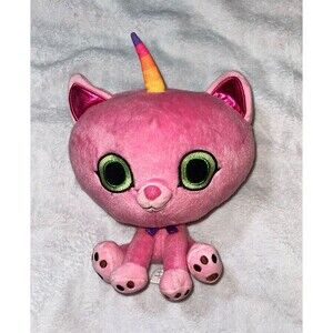 MerryMakers Pink Caticorn Unicorn Cat Plush, approximately (11in) Washable 2014